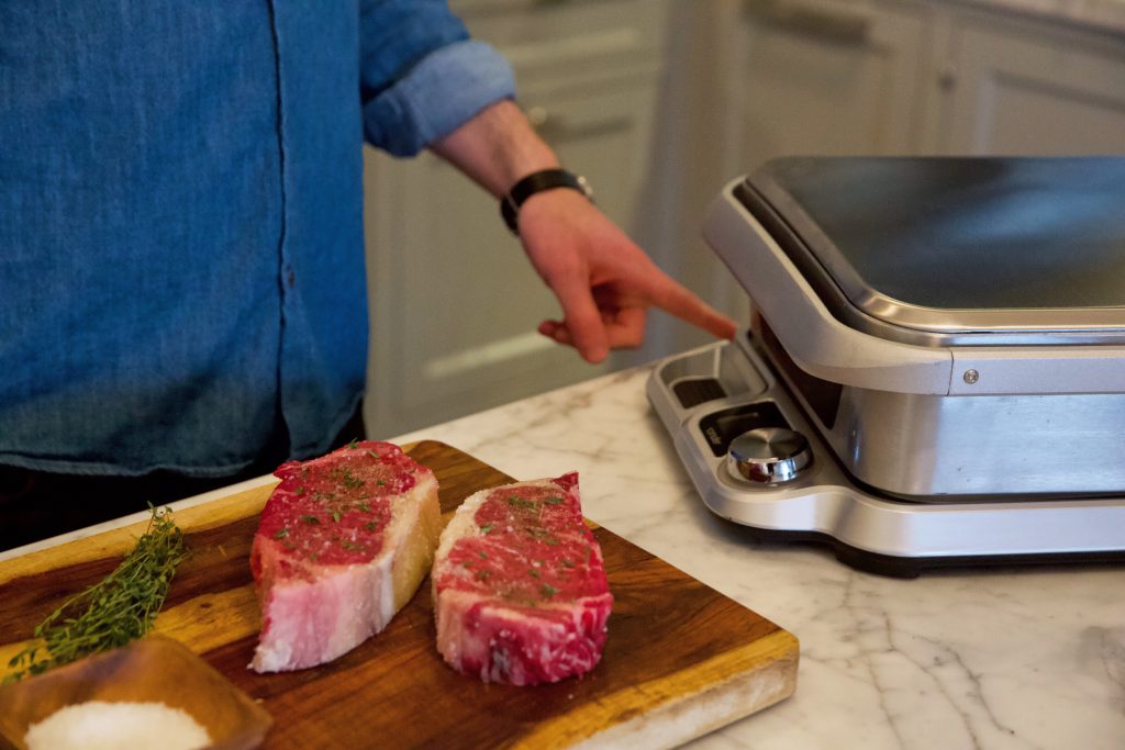 indoor grill cooks the perfect steak every time