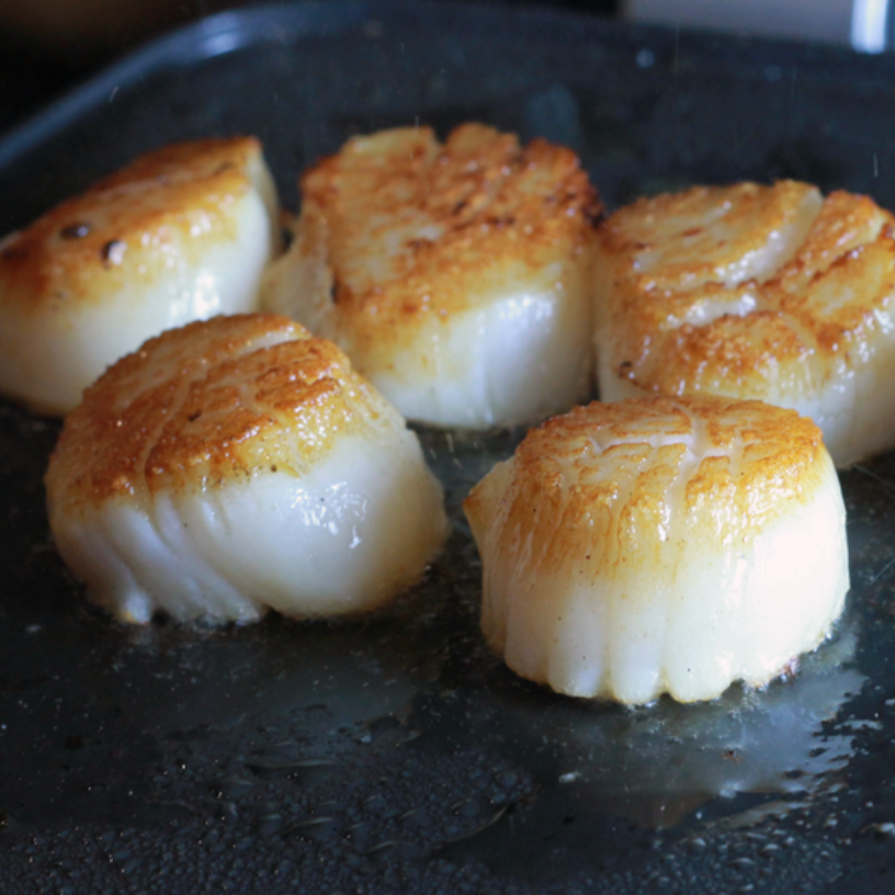 Cinder Grill Perfect Scallops sous vide scallops