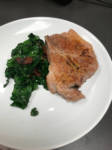 Quick Kale With Bacon or Pork